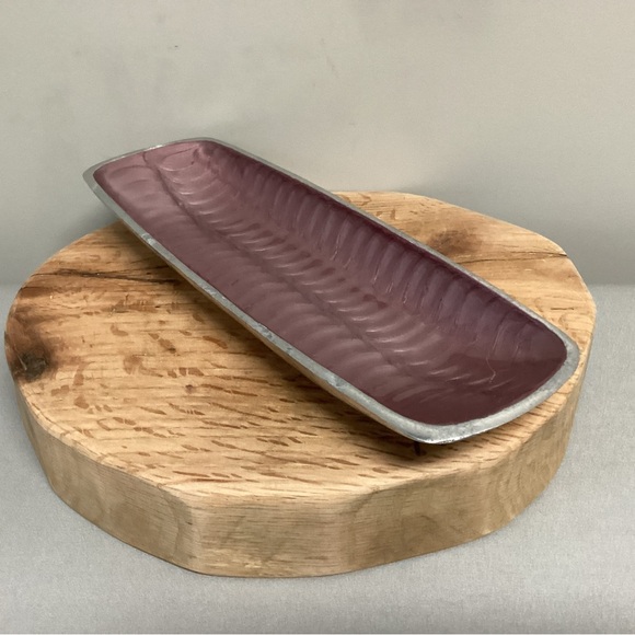 Beautiful Cast Aluminum Serving Tray / Decor Tray / Fruit Tray - Heavy & Solid - Picture 5 of 15